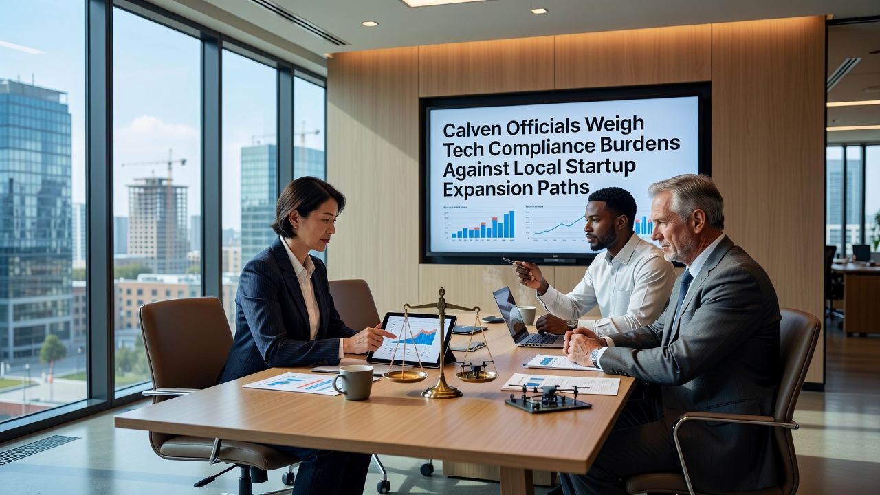 Calven Officials Weigh Tech Compliance Burdens Against Local Startup Expansion Paths